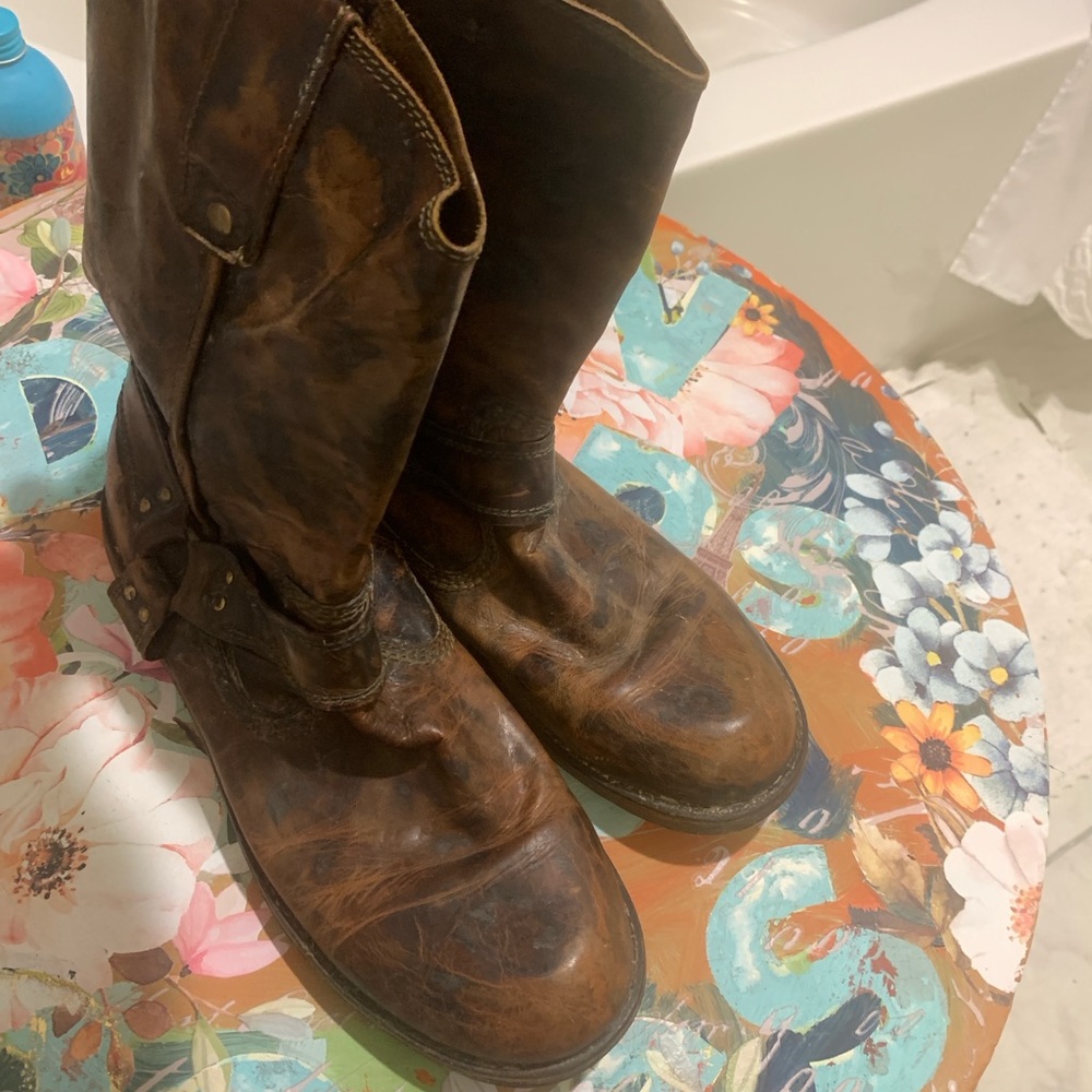 Bed Stu Mens Distressed Leather Boots 11.5